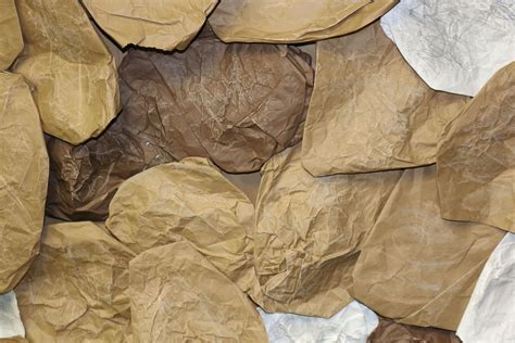 paper bag fake stones diy|brown paper faux rocks.